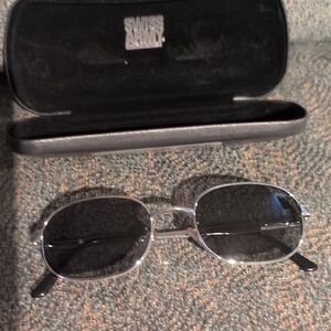 Swiss Army Silver Frame Black Lens Men's Sunglasses